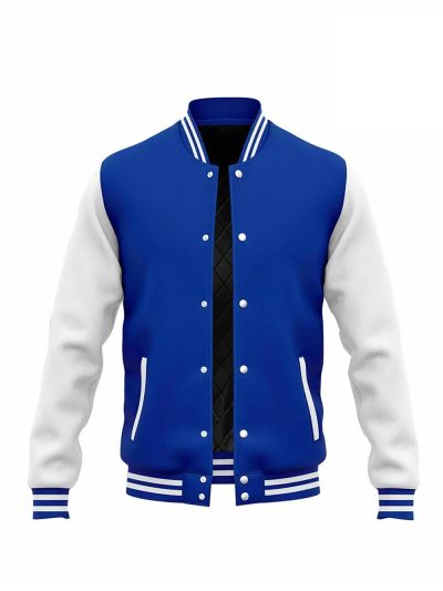 Men’s Blue and White Geniune wool