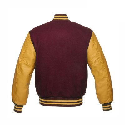 Mens-Maroon-gold-Stylish-Varsity-Jacket-b