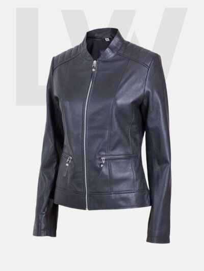 Barbel Women’s Black Leather Jacket