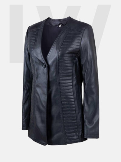 Blunt Black Leather Coat Women’s