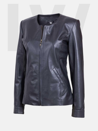 Flabby Women’s Black Leather Jacket