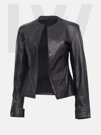 Flier Women’s Black Leather Jacket