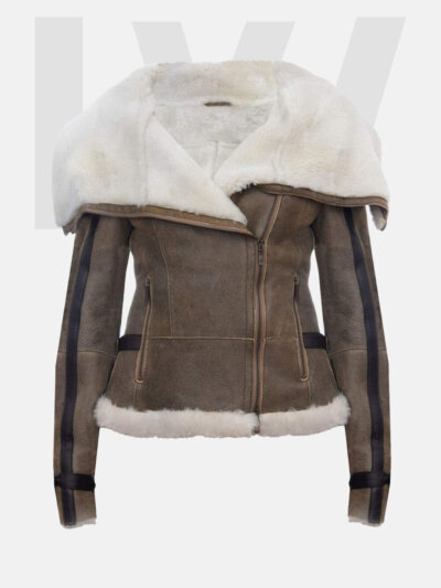 Huchen Women’s Brown Leather Jacket