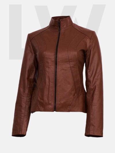 Moras Women’s Brown Leather Jacket