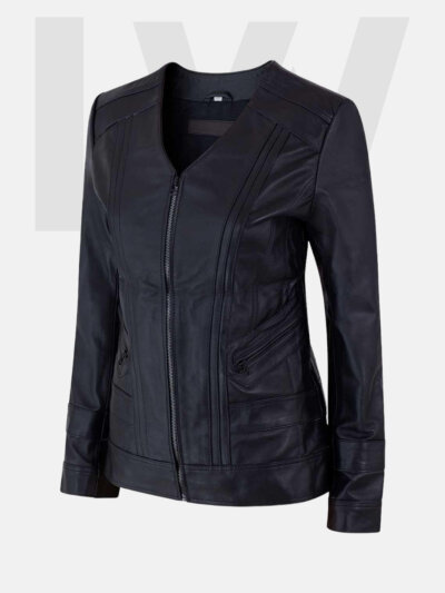 Orbic Women’s Black Leather Jacket